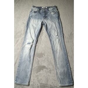 Hudson Men's Blake Slim Straight Distressed Denim Jeans Size 30x32